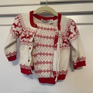 Janie and Jack Christmas Holiday Sweater Set